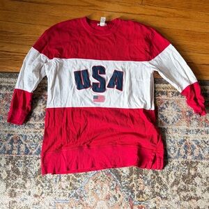 USA Long Sleeve Crewneck